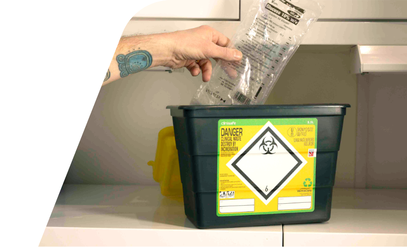 Recycled Clinical Waste Containers Image