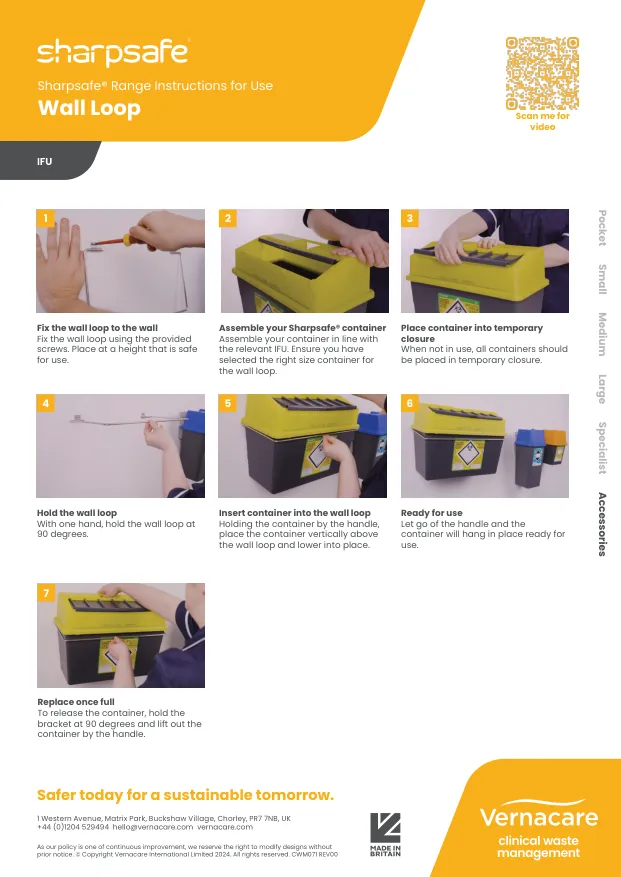 Sharpsafe IFU Poster Wall Loop Image